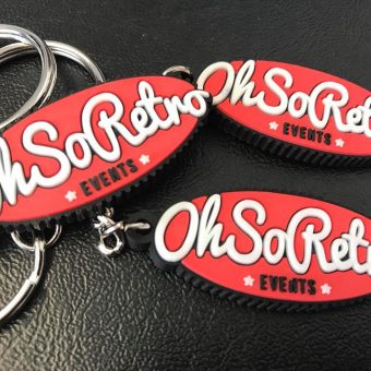 #OhSoRetro Oval Logo Keyring - Image 5