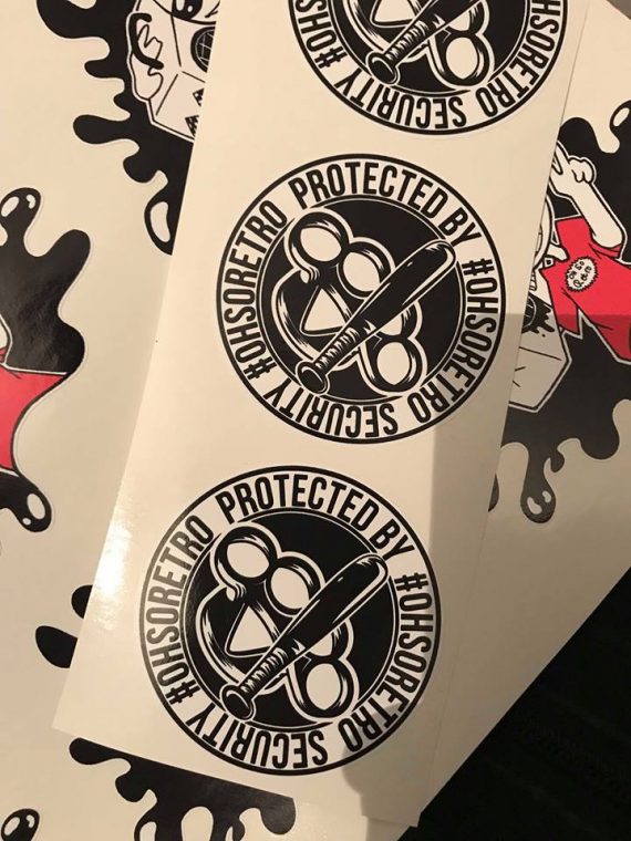 #OhSoRetro Security Round Vinyl 65mm - Image 2