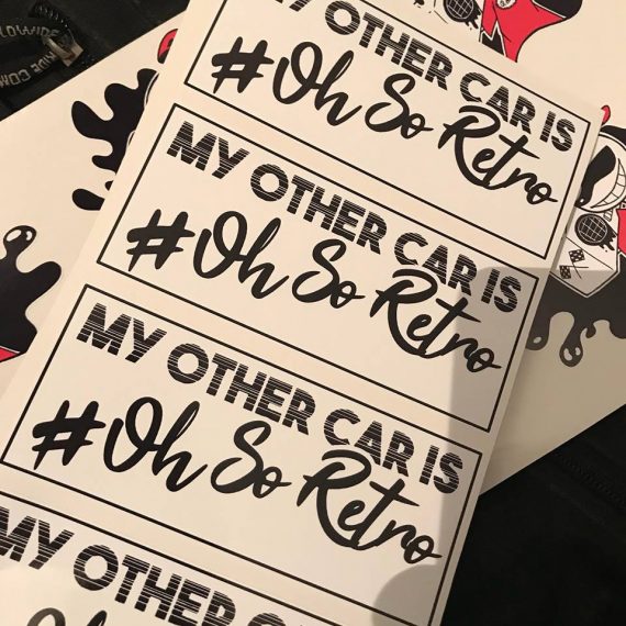 My Other Car is #OhSoRetro Vinyl 125mm - Image 2