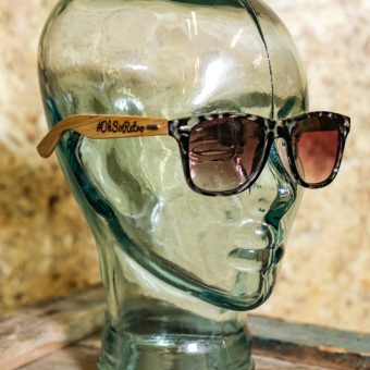 #OhSoRetro Tortoise Shell Bamboo Armed Sunglasses