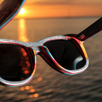 #OhSoRetro Skatewood Polarised Lensed Sunglasses - Image 2
