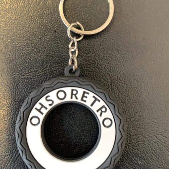 White Wall Tyre Keyring