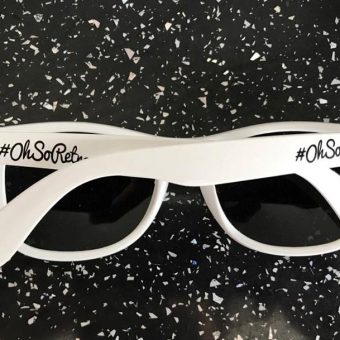 #OhSoRetro White Plastic Sunglasses - Image 9