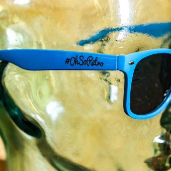 #OhSoRetro Sky Blue Plastic Sunglasses - Image 2
