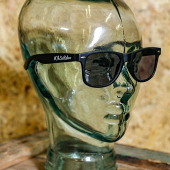 #OhSoRetro Matt Black Plastic Sunglasses