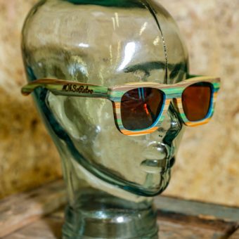 #OhSoRetro Coloured Skatewood Polarised Lensed Sunglasses