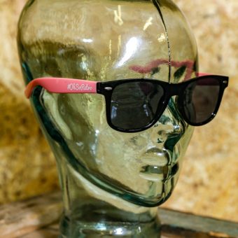 #OhSoRetro Pale Pink and Black Two Tone Plastic Sunglasses