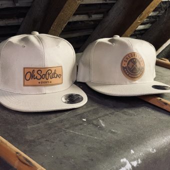 Brown Leather Rectangle Patch Snapback (Black/Grey/Khaki) - Image 14