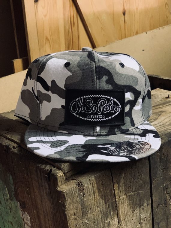Camo Rectangle Patch Snapback (Green or Grey) - Image 4