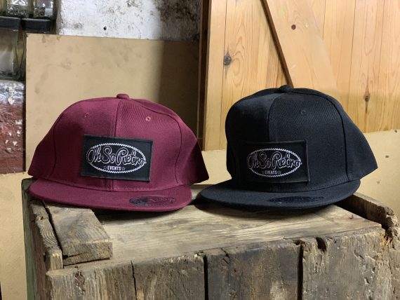 Rectangle Patch Snapbacks (Black or Burgundy)