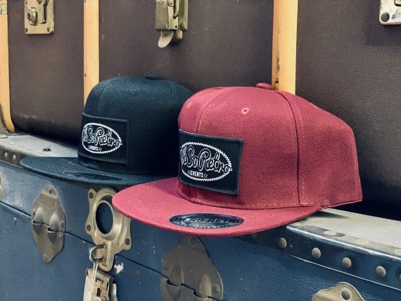Rectangle Patch Snapbacks (Black or Burgundy) - Image 2