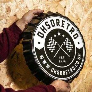 OhSoRetro Round Logo Bottle Top Wall Hanger - Image 3