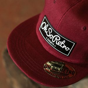 Black Leather Rectangle Patch Snapback (Various Colours)