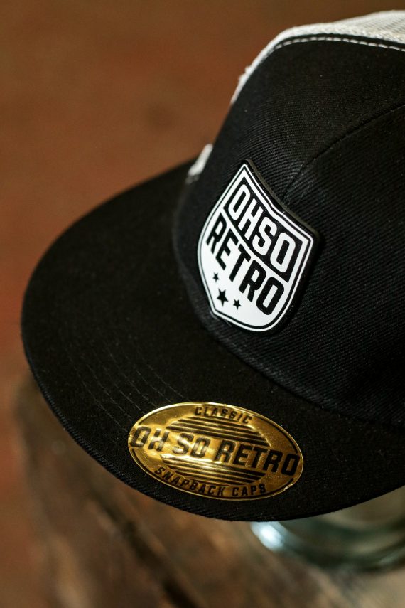 OhSoRetro Crest Leather Patch Trucker Caps (Various Colours)
