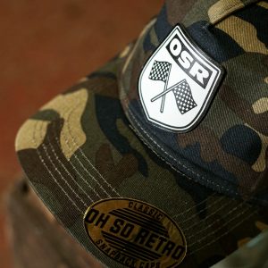 Camo OSR Flag Leather Patch Trucker Caps