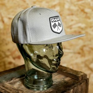 OSR Flag Crest Leather Patch Snapback (Black or Grey) - Image 3