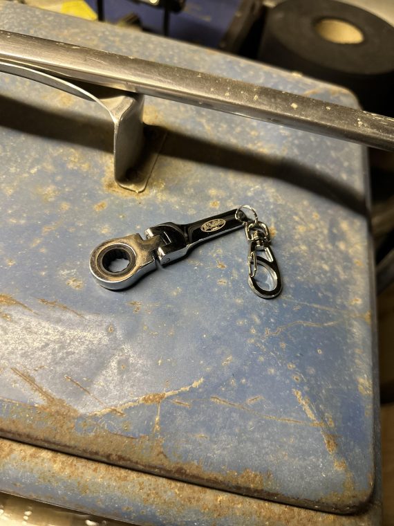 10mm Ratchet Spanner Keyring - Image 5