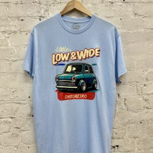 Little, Low, Wide Mini Tshirt (Blue or Grey) - Image 3