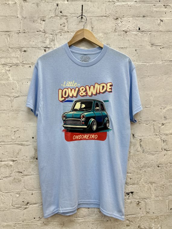 Little, Low, Wide Mini Tshirt (Blue or Grey) - Image 3