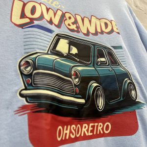 Little, Low, Wide Mini Tshirt (Blue or Grey) - Image 5