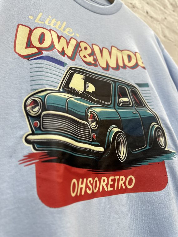 Little, Low, Wide Mini Tshirt (Blue or Grey) - Image 6