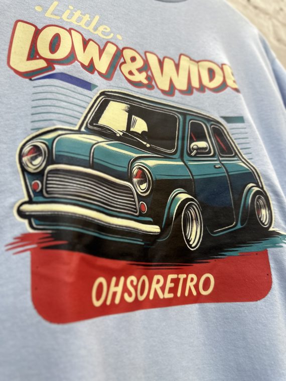 Little, Low, Wide Mini Tshirt (Blue or Grey) - Image 7