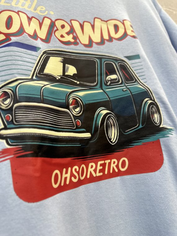 Little, Low, Wide Mini Tshirt (Blue or Grey) - Image 8