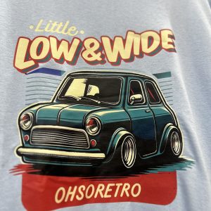 Little, Low, Wide Mini Tshirt (Blue or Grey) - Image 9