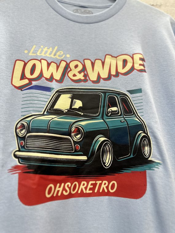 Little, Low, Wide Mini Tshirt (Blue or Grey) - Image 9