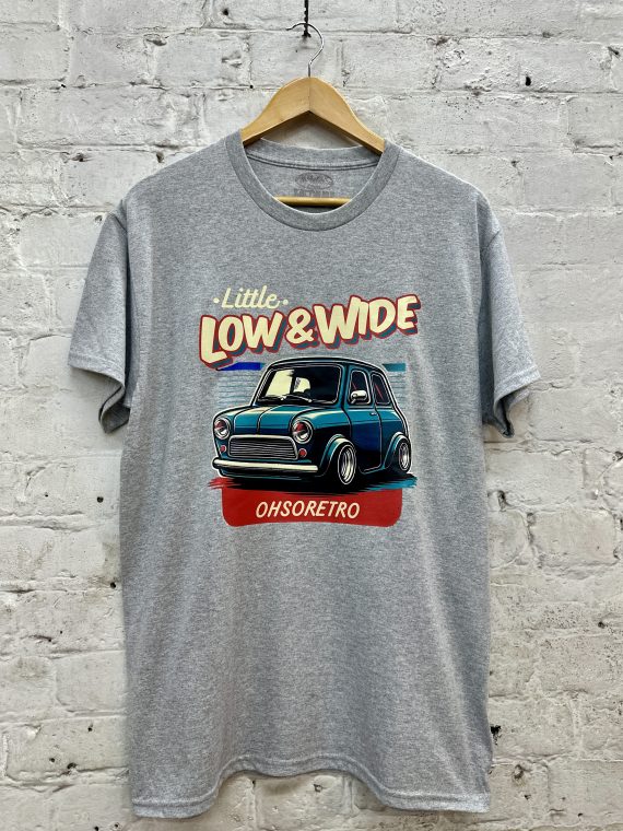 Little, Low, Wide Mini Tshirt (Blue or Grey)