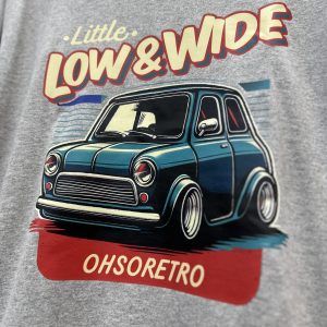 Little, Low, Wide Mini Tshirt (Blue or Grey) - Image 12