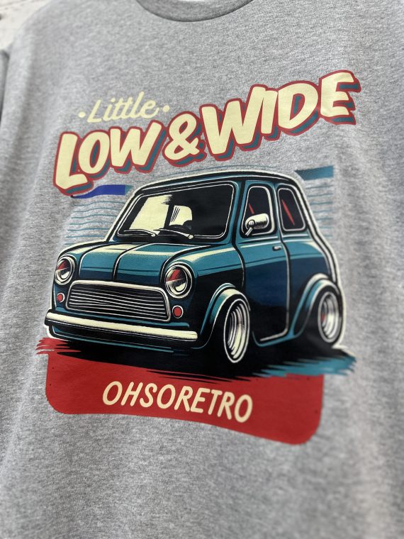 Little, Low, Wide Mini Tshirt (Blue or Grey) - Image 12