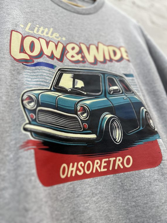 Little, Low, Wide Mini Tshirt (Blue or Grey) - Image 14