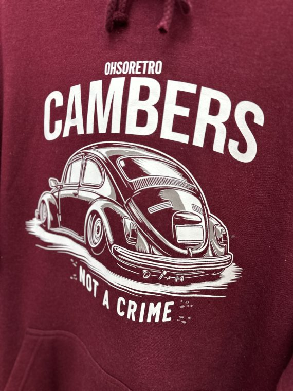 Cambers Not A Crime Beetle Hoody (Black or Burgundy) - Image 7
