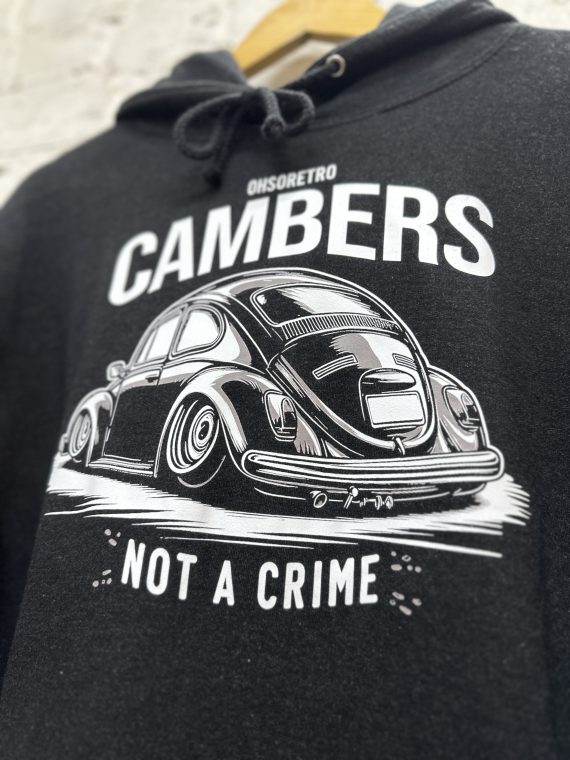 Cambers Not A Crime Beetle Hoody (Black or Burgundy) - Image 2